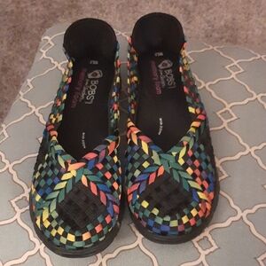 Bobs Sport From Sketchers Women's Colorful Woven Flats